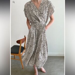 OAK + FORT Daisy Floral Midi Dress